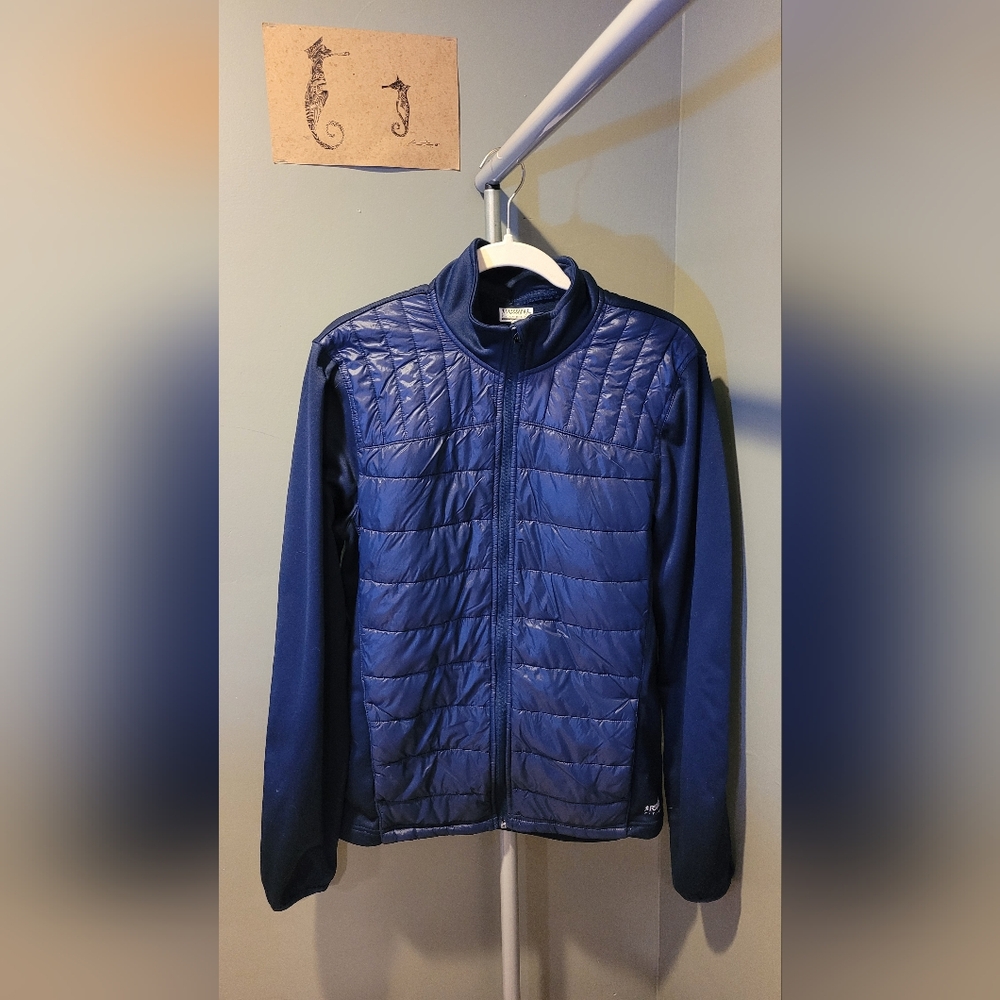 Running Room Women's Quilted Chest Blue Jacket